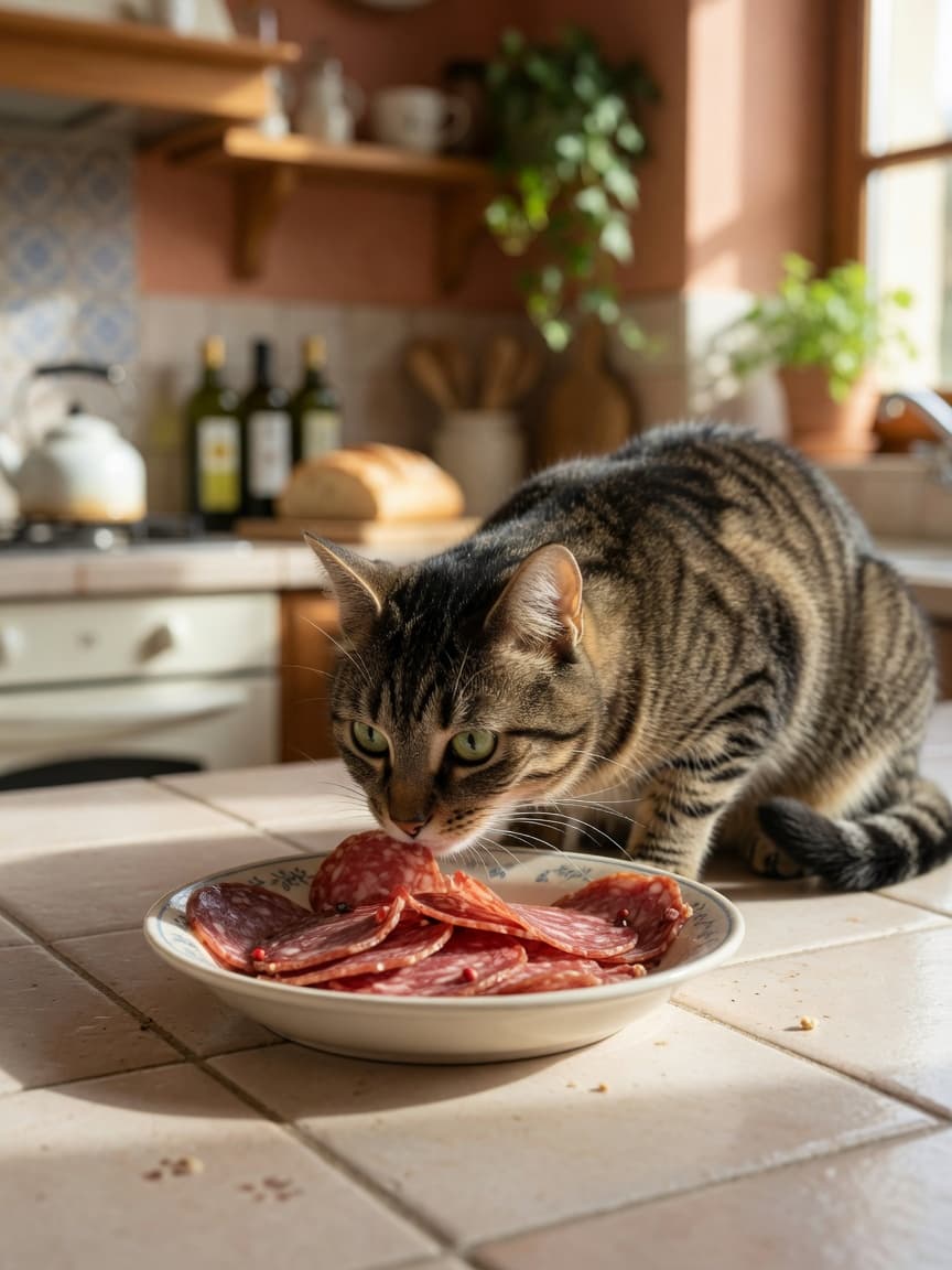 Can Cats Eat Salami