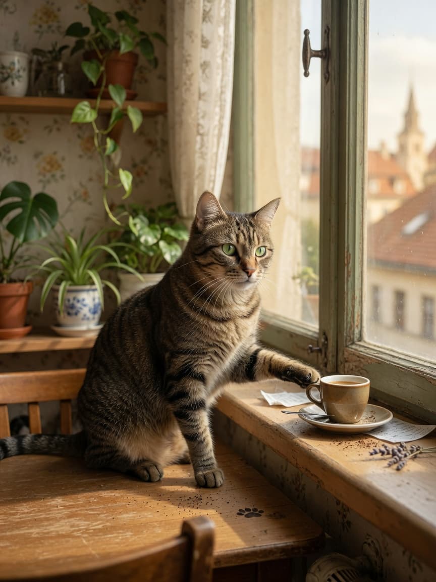 Cat Knocking Things Off Surfaces