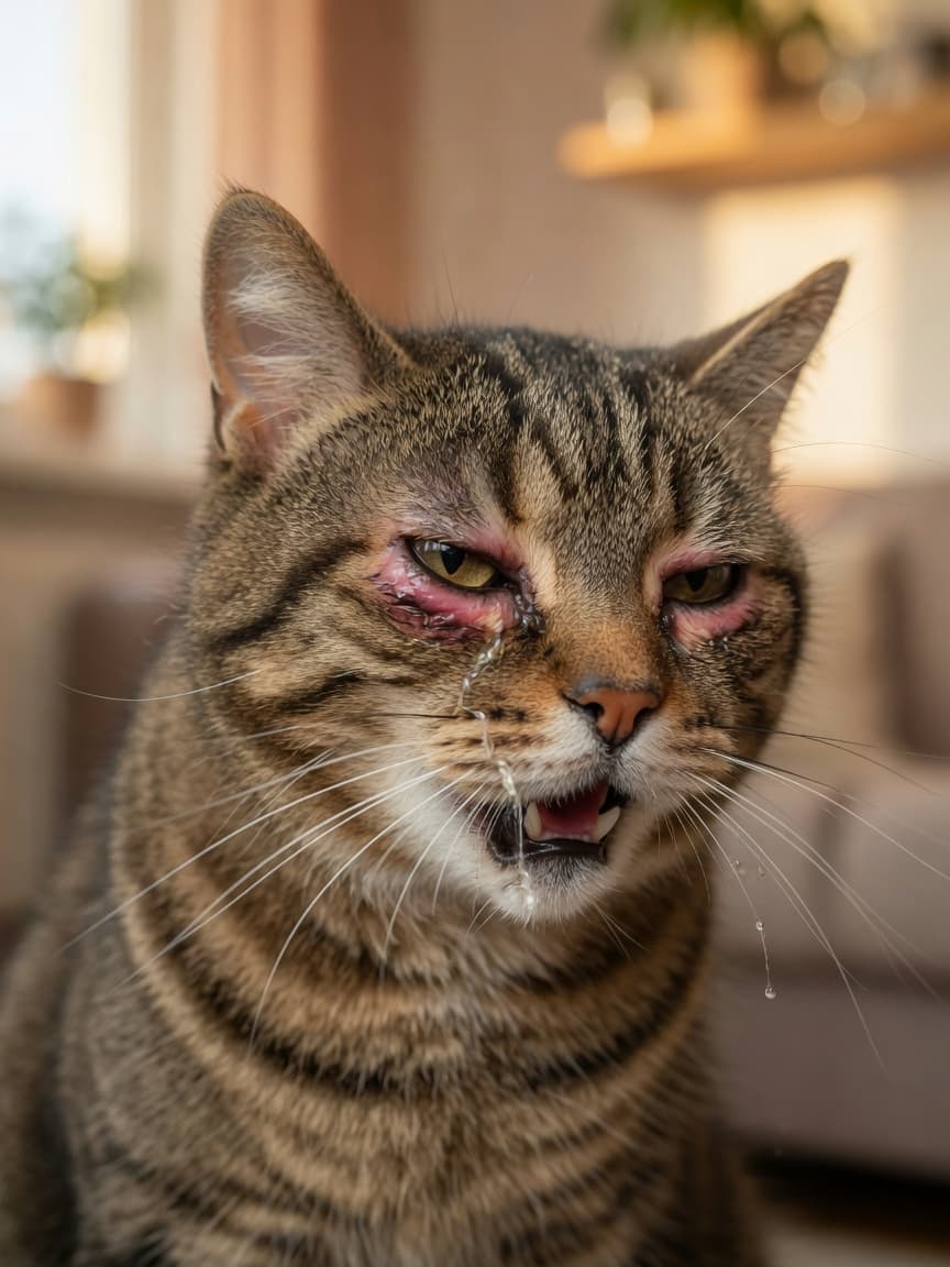 Herpesvirus Cats Chronic Sneezing Eye Problems