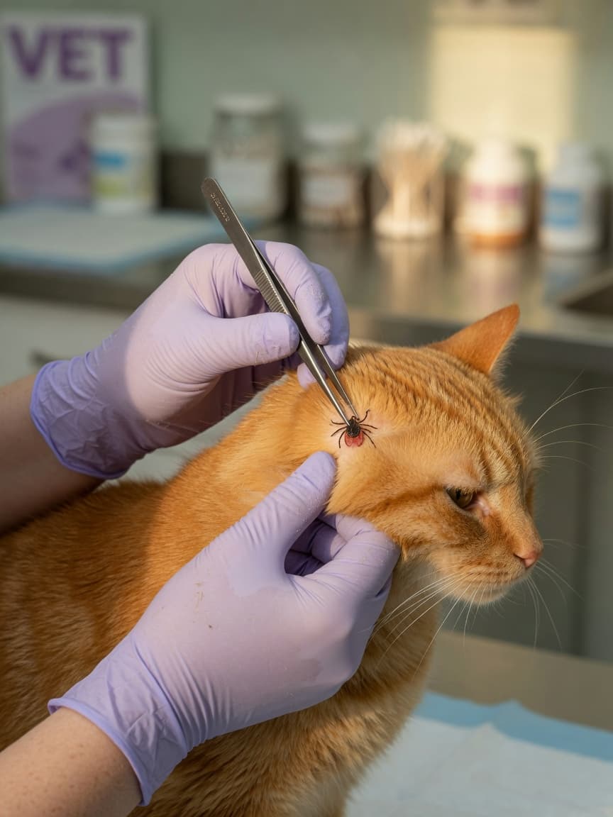 How to Remove a Tick From a Cat With Tweezers or a Tick-Removing Tool