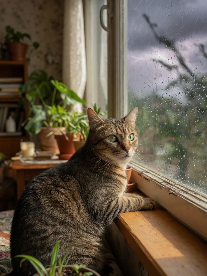 Why Are Cats Afraid of Thunderstorms